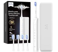 Marlincare Electric Sonic Toothbrush for Adults with Travel Case