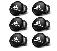 MARLOAR Running Dorsal Magnets, Magnetic Running Board for Race, Trail, Marathon and Triathlon, Firm Fixation without Pins, No Hole the T-Shirt, Pack 4 and 6 (6, Black)