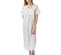 Marlon Ladies Rosabel Short Sleeve Longer Length Nightie, Lilac Sprig, 12/14