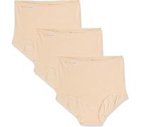 Marlon Smooth 24/7 Super Soft Full Maxi Briefs Knickers 1 and 3 Pair Pack 95% Cotton (as8, alpha, l, regular, regular, Nude 3 Pair, 16-18)