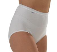 Marlon Smooth 24/7 Super Soft Full Maxi Briefs Knickers 1 and 3 Pair Pack 95% Cotton (as8, alpha, l, regular, regular, White 1 Pcs, 16-18)