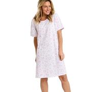 Marlon Women’s Melanie Soft Jersey Nightshirt | Knee Length, Short Sleeve, Comfortable Nightdress with Multiple Print Designs