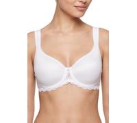 Marlon Womens Brittany Lace Detail T-Shirt Bra, White, 40B