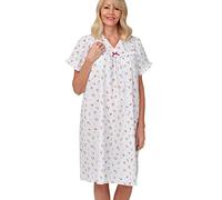 Marlon Women's Carlotta Easy-Care Woven Nightdress, Penny Pink, 28-30