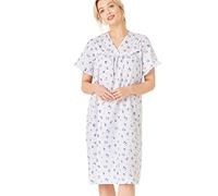 Marlon Women's Carlotta Easy-Care Woven Nightdress, Purple, 10-12