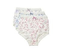 Marlon Women's Elizabeth Full Brief, Multicolour Print (Cream Ground), 30 (28-30) (Pack of 3)