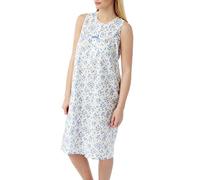 Marlon Womens Harriet Nightie, Blue Sprig, 12-14