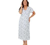 Marlon Women's Linzi Jersey Nightdress, Bandana Blue, 16-18