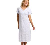 Marlon Women's Linzi Jersey Nightdress, Block Blue, 24-26