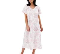 Marlon Women's Linzi Jersey Nightdress, Pink Tile, 8-10
