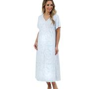 Marlon Women's Linzi Jersey Nightdress, Sketchy Blue, 12-14
