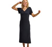 Marlon Womens Linzi Long Plus Size Soft Jersey Nightdress With Buttons -Comfort & Extra Coverage Loungewear Nightie For Her - Knitted Polycotton, Viscose Mix Or Pure Cotton, Grey Noir, 16-18