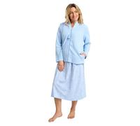 Marlon Women's Polly Lightweight Bed Jacket, Delph Blue, M