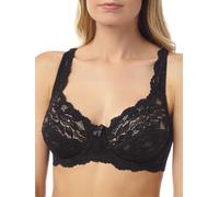 Marlon Women's Sarah Lace Underwired Bra, Black, 44DD