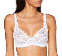 Marlon Women's Sarah Lace Underwired Bra, White, 34D