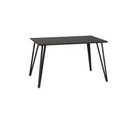 Seconique Marlow Dining Table - Black Marble Effect, Black