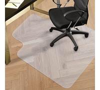 MARLOW Office Chair Mat for Hard Floor, 120 x 90cm Anti-Slip Desk Chair Mat, PVC Floor Protector, Large Floor Mat for Office Chairs, Gaming Chairs, Computer Chairs (Clear)