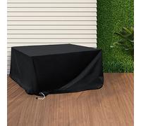 Marlow Outdoor Furniture Cover, Patio Covers Waterproof Garden, 210D Oxford Fabric Table Chair Set Sofa Lounge Cover Rain UV Protector 242cm x 162cm x 100cm Silver
