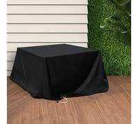 Marlow Outdoor Furniture Cover, Patio Covers Waterproof Garden, 210D Oxford Fabric Table Chair Set Sofa Lounge Cover Rain UV Protector 150cm x 150cm x 75cm Black