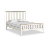 Marlow White Painted 4ft 6in Double Slatted Bed
