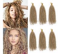 Marlybob Crochet Braids Hair Extension 14 Inch Deep Water Wave Braiding Hair Kinky Curly Marley Bob Twist Braid Hairpiece Synthetic Hair Extension 6 Bundles Ash Blonde