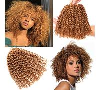 Marlybob Short Passion Twist Hair 10 Inch 8 Bundles Curly Crochet Hair for Black Women 8 Bundles 10 Inch #27