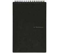 Marman Notebook N166 A5 A-Ruled Centerline,BLACK,9.06" x 5.83" (Ruled)
