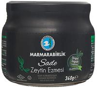 Marmara Birlik Black Olive Paste Plain, Olive Spread 6.17 oz/ 175 gr (12 oz/ 340 gr, Plain)