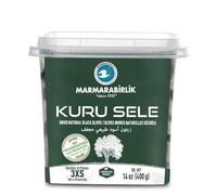 Marmarabirlik Black Olives, Turkish Dry Cured Black Olives, Hand-Picked, Healthy Snacks, Rich Mediterranean Taste, Perfect for Mezze, Bread and Salads, Vegan, Kosher and Halal, Small, 14oz (400g)