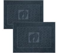 Marmaris Co. 100% Turkish Cotton Bathroom Floor Towel, 2 Pack, Soft Bath Mat Towel, Quick-Drying, Machine Washable, Absorbent, Hotel & Spa Quality, 20x27.5 (2, Grey)