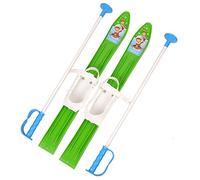 Marmat Ski Skier Children’s Binding and Poles Children's Ski Plastic 5 Colours 60 cm, Green