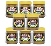 Marmite Crunchy Peanut Butter Jar Rich in Vitamin B & No Added Sugar, 225g (Pack of 8)