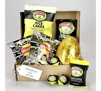 Marmite Easter Gift Hamper, Large Chocolate Egg Gift Set, Food Hamper Box with Crisps, Cake & Biscuits, Gift for Him Her Mum Dad