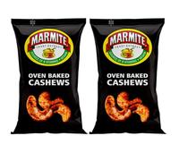 Marmite Oven Baked Cashews 90G (2 Pack) | Source of B vitamins | Suitable for vegans and vegetarians | Source of Protein & Fibre