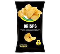 Marmite Yeast Extract Flavour Potato Crisps, Perfectly Crunchy, No Artificial Flavours, Suitable for Vegans, 6 Pack x 25g