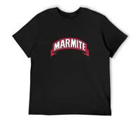 Marmite Yeast Extract Food Men's T-Shirt Black Graphic Unisex Tee Shirt M