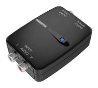 Marmitek Analog to Digital Audio Converter - Connect AD12 - RCA to Optical/Coaxial Adapter - 2 Channel - 48 kHz LPCM - Bar Mount, Coaxial - 5V DC