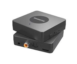 Marmitek BoomBoom 55 HD - Bluetooth Transmitter TV - aptX HD aptX Low Latency aptX Adaptive - 2 Headphones at the Same Time - Toslink Coax 3.5 mm - Bluetooth Audio Sender