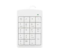 MARMODAY 19-Key Numeric Keyboard Ergonomic Keyboard Portable Mini USB Numeric Keypad Accounting Number Keyboard for Computer, Desktop, PC, Surface Pro,Notebook (White)