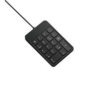 MARMODAY Mini Wired USB Numeric Keypad 18-Keys Slim Number Pad Financial Accounting Number Keyboard for Laptop,Computer, Desktop, PC, Surface Pro,Notebook (Black)