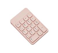 MARMODAY Mini Wireless USB Numeric Keypad 18-Keys Slim Number Pad Financial Accounting Number Keyboard for Laptop,Computer, Desktop, PC, Surface Pro,Notebook (Pink)