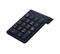 MARMODAY Numeric Keypad Wireless Number Pad, 18 Key Portable Slim Financial Accounting Numpad for Laptop, Notebook, PC, Surface (Black)