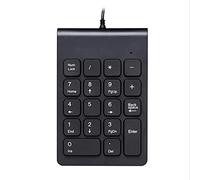 MARMODAY Wireless Num Pad 18 Keys Number Keyboard Multi-Function Numeric Keypad with 2.4GHz Mini USB Receiver Extensions Financial Accounting Pad for Laptop, Notebook, PC