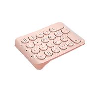 MARMODAY Wireless Number Pad Numeric keypad 22 Key Portable 2.4GHz Financial Accounting Rechargeable Number Keyboard for Laptop,Computer, Desktop, PC (Pink)