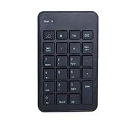 MARMODAY Wireless Numeric 23-Keys Keypad Mini 2.4G Number Pad Portable Financial Accounting Numpad Number Keyboard Extensions for Laptop/Notebook PC Computer (Black)