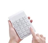 MARMODAY Wireless Numeric Keypad 19 Full Size Keys Ultra Slim Lightweight Ergonomic Number Pad Financial Accounting Pad for Laptop Desktop, PC, Surface Pro,Notebook (A)