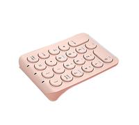 MARMODAY Wireless Numeric Keypad Mini 2.4G 22 Keys Number Pad Portable Financial Accounting Number Keyboard for Laptop Desktop, PC, Surface Pro,Notebook (Pink)