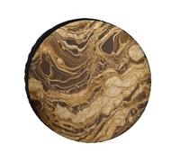 Mármol Dorado Cubiertas De Las Ruedas Durable Funda Para Neumáticos De Repuesto Antipolvo Neumático Repuesto Cubierta Para Vehículo Camión Remolques