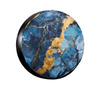 Mármol Dorado Turquesa Funda Para Neumático Impermeable Funda Para Neumáticos De Repuesto Durable Cubierta Para Ruedas De Repuesto Para Autocaravana Travel Remolques