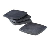 Marmore Set of 4 Dark Grey Marble Square Coaster Heat Resistance Table Protector